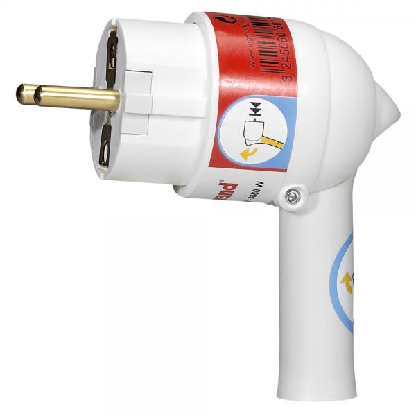 Vignette 2 produit Fiche plastique 2P+T 16A  extraction facilite et sortie latrale - blanc | Ref : 050175