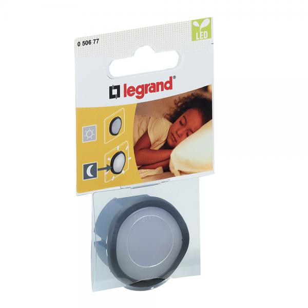 Vignette 2 produit Veilleuse crpusculaire automatique avec LED haute luminosit et fiche 2P 10A  -  noir | Ref : 050677