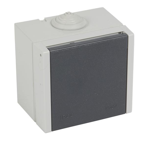 Vignette 2 produit Prise tanche 3P+T  volet Plexo 20A 400V IP44 IK08 saillie - gris | Ref : 055705