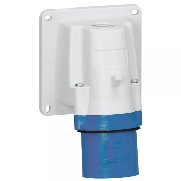 Vignette 2 produit Fiche ou fiche incline saillie P17 IP44 16A  -  200V~  250V~  -  2P+T | Ref : 057584
