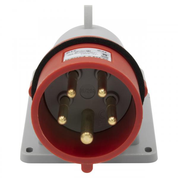 Vignette 2 produit Fiche ou fiche incline saillie P17 IP44 16A  -  380V~  415V~  -  3P+N+T | Ref : 057589
