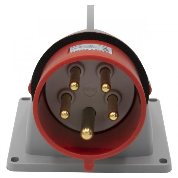 Vignette 2 produit Fiche ou fiche incline saillie P17 IP44 32A  -  380V~  415V~  -  3P+N+T | Ref : 058289