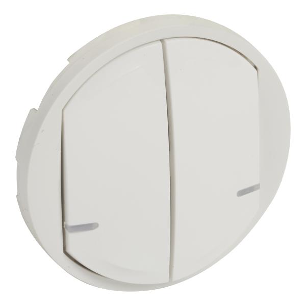 Vignette 2 produit Enjoliveur Cliane with Netatmo pour inter double connect/cde sans fil - blanc | Ref : 064816