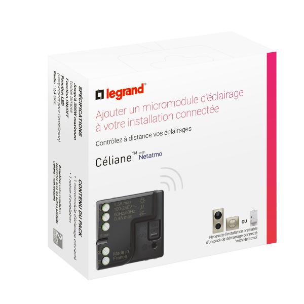 Vignette 2 produit Micromodule pour éclairage connecté 300W ON/OFF avec neutre installation with Netatmo | Ref : 064888