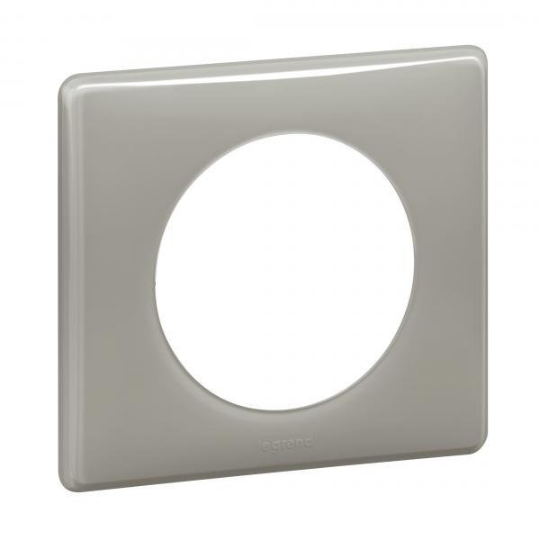 Vignette 2 produit Plaque Cliane Laqu 1 poste  -  finition Gris perle | Ref : 066601
