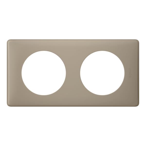 Vignette 2 produit Plaque C�liane Poudr� 2 postes  -  finition Gr�s | Ref : 066722