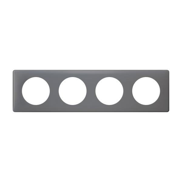 Vignette 2 produit Plaque Cliane Poudr 4 postes  -  finition Schiste | Ref : 066734