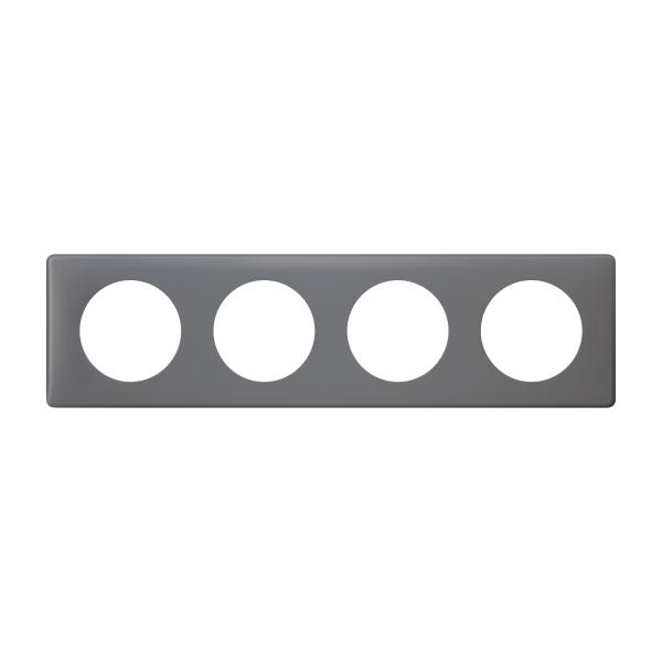 Vignette 2 produit Plaque Cliane Poudr 4 postes  -  finition Schiste | Ref : 066734