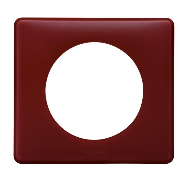 Vignette 2 produit Plaque Cliane Poudr 1 poste  -  finition Bordeaux | Ref : 066751