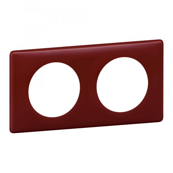 Vignette 2 produit Plaque Cliane Poudr 2 postes  -  finition Bordeaux | Ref : 066752