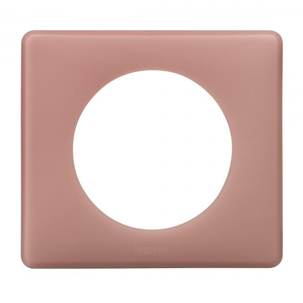 Vignette 2 produit Plaque Cliane Poudr 1 poste  -  finition Vieux rose | Ref : 066761