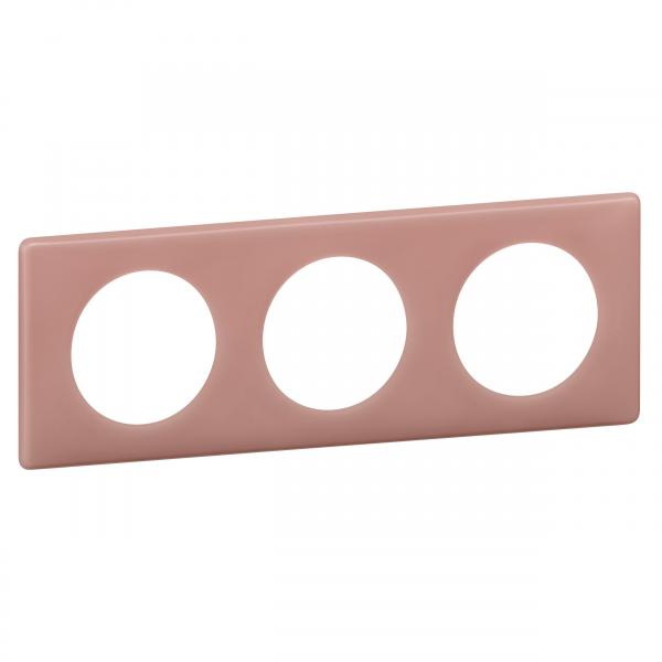 Vignette 2 produit Plaque Cliane Poudr 3 postes  -  finition Vieux rose | Ref : 066763