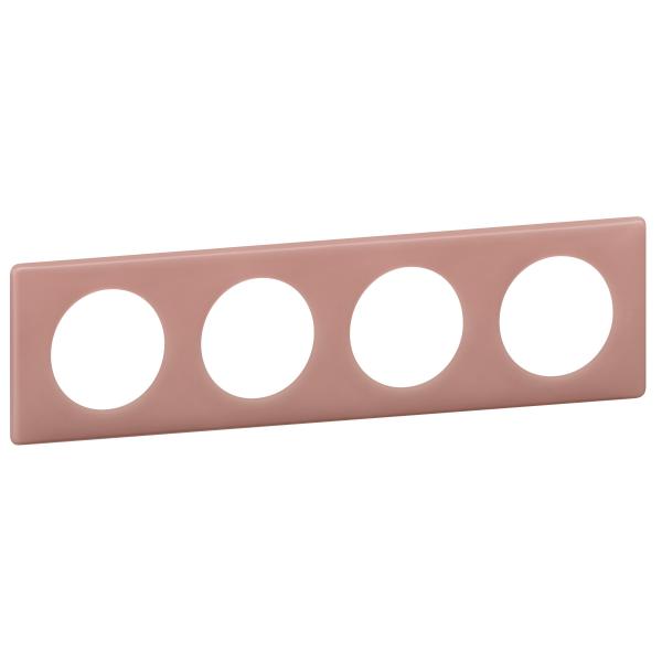 Vignette 2 produit Plaque Cliane Poudr 4 postes  -  finition Vieux rose | Ref : 066764