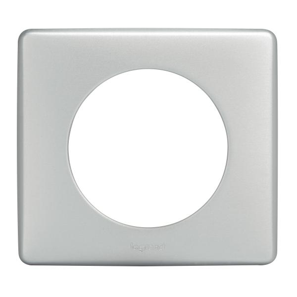Vignette 2 produit Plaque de finition Cliane Collection Mtal 1 poste finition Alu naturel avec systme de rattrapage des dfauts du mur | Ref : 066781