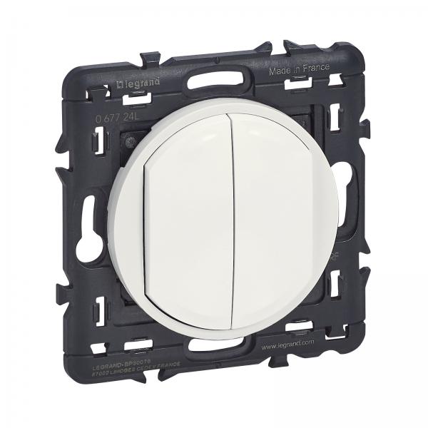 Vignette 2 produit Commande double sans fil sans pile d'clairage Cliane with Netatmo - blanc | Ref : 067724L