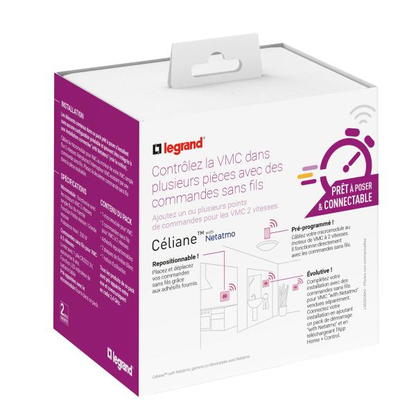 Vignette 2 produit Prt  poser Cliane ajouter une cde VMC 1 cde sans fil + micromodule | Ref : 067764