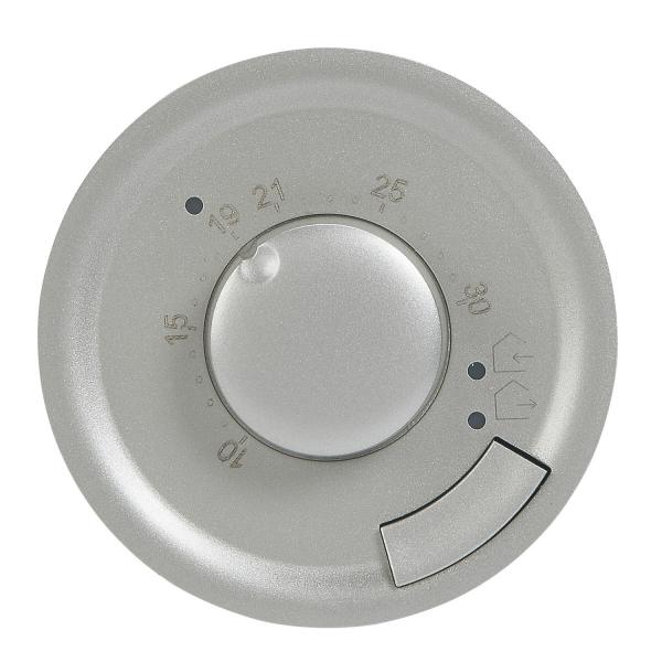 Vignette 2 produit Enjoliveur Cliane pour thermostat d'ambiance  -  finition titane | Ref : 068540