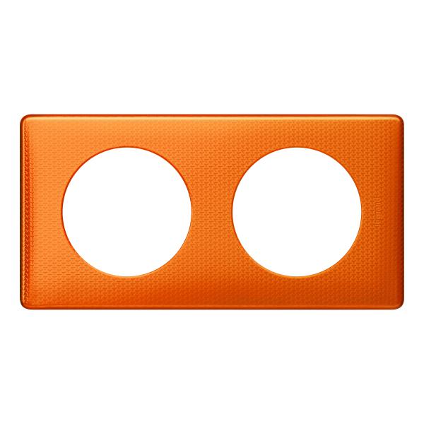 Vignette 2 produit Plaque Cliane Mtal 2 postes  -  finition Orange Snake | Ref : 068762
