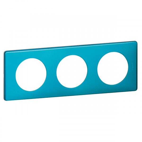 Vignette 2 produit Plaque Cliane Mtal 3 postes  -  finition Blue Snake | Ref : 068773