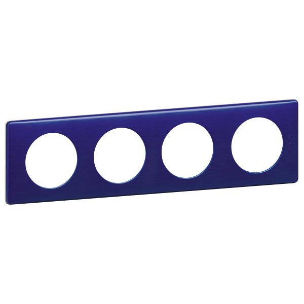 Vignette 2 produit Plaque Cliane Mtal 4 postes  -  finition Nuit d'Encre | Ref : 068784