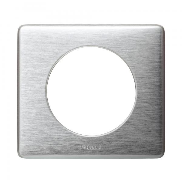 Vignette 2 produit Plaque Cliane Mtal 1 poste  -  finition Aluminium | Ref : 068921