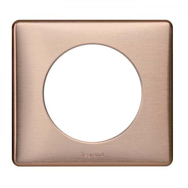 Vignette 2 produit Plaque Cliane Mtal 1 poste  -  finition Copper | Ref : 068991