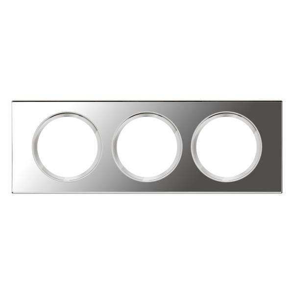 Vignette 2 produit Plaque Cliane Matires 3 postes  -  finition Verre Miroir | Ref : 069123