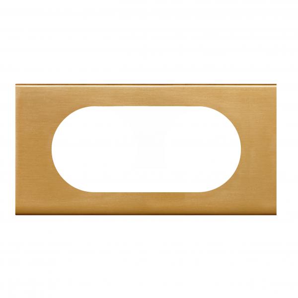 Vignette 2 produit Plaque Cliane Matires 4  5 modules  -  finition Bronze Dor | Ref : 069135