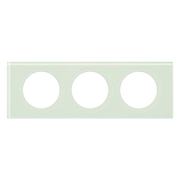 Vignette 2 produit Plaque Cliane Matires 3 postes  -  finition Verre Kaolin | Ref : 069313