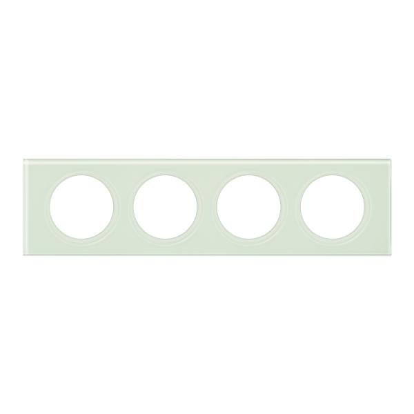 Vignette 2 produit Plaque Cliane Matires 4 postes  -  finition Verre Kaolin | Ref : 069314