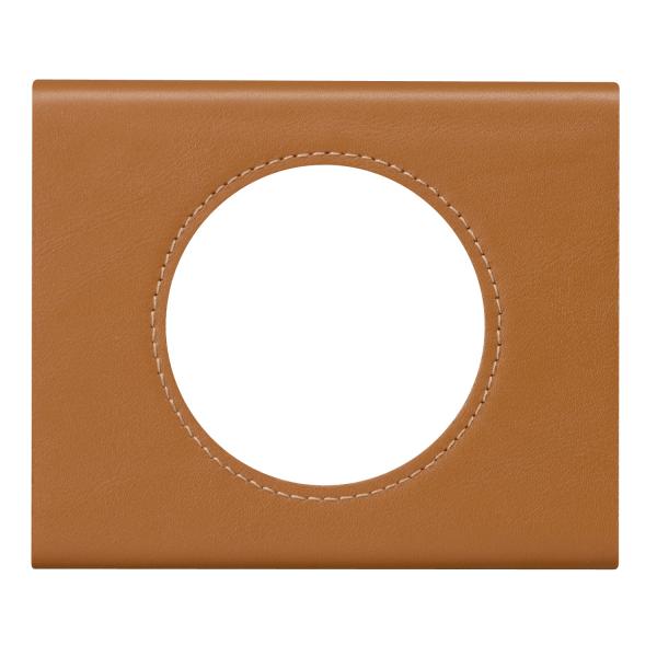 Vignette 2 produit Plaque Cliane Matires 1 poste  -  finition Cuir Caramel | Ref : 069421