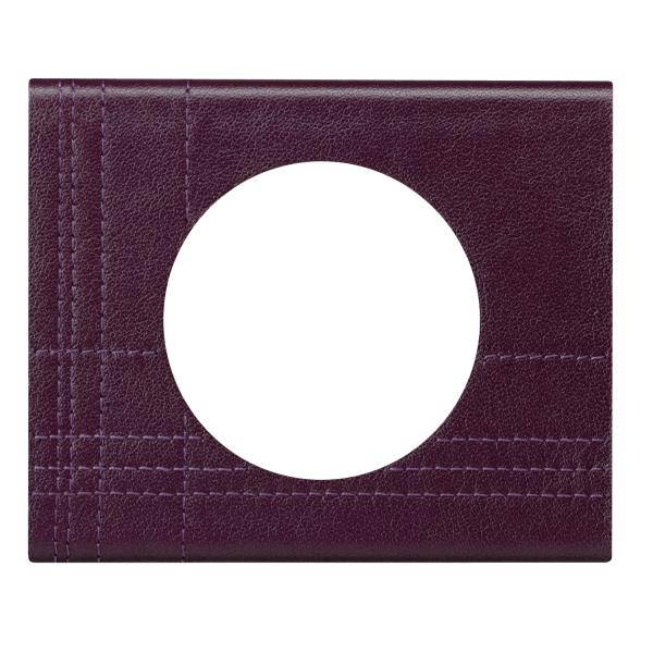 Vignette 2 produit Plaque Cliane Matires 1 poste  -  finition Cuir Pourpre Couture | Ref : 069441