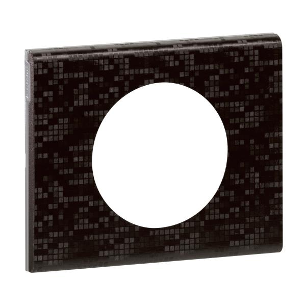 Vignette 2 produit Plaque Cliane Matires 1 poste  -  finition Cuir Pixel | Ref : 069451