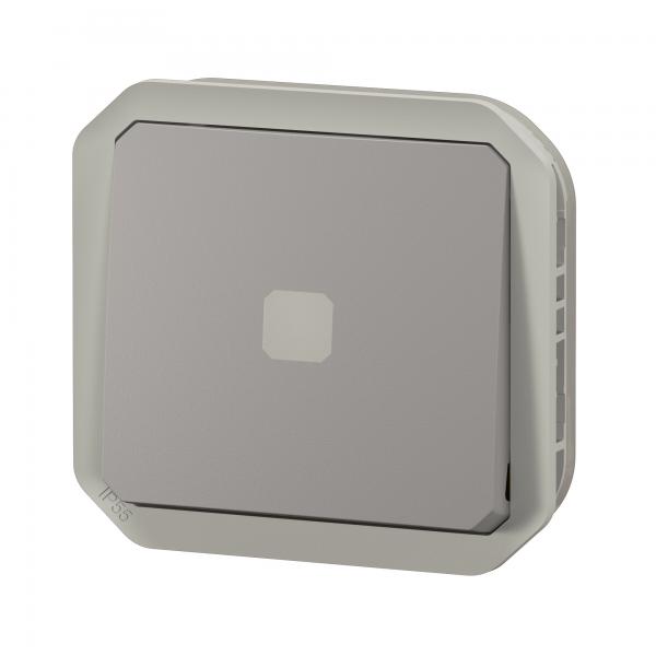 Vignette 2 produit Interrupteur temporis lumineux Plexo composable gris | Ref : 069504L