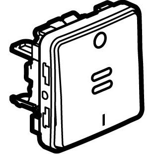 Vignette 2 produit Interrupteur bipolaire témoin étanche Plexo composable IP55 10AX 250V - gris | Ref : 069532
