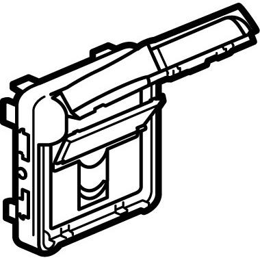 Vignette 2 produit Prise RJ45 tanche catgorie5e FTP Plexo composable IP55 gris | Ref : 069557