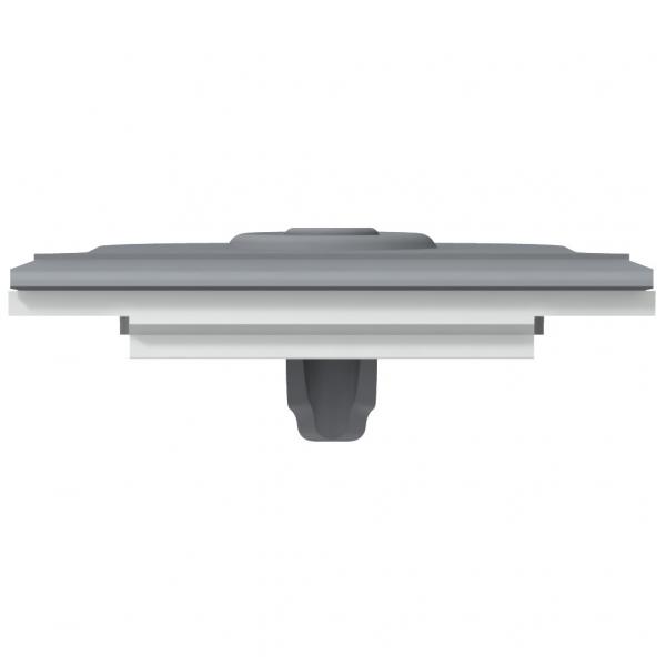 Vignette 2 produit Embout à membrane étanche Plexo 1 sortie Ø25mm maximum - gris | Ref : 069596