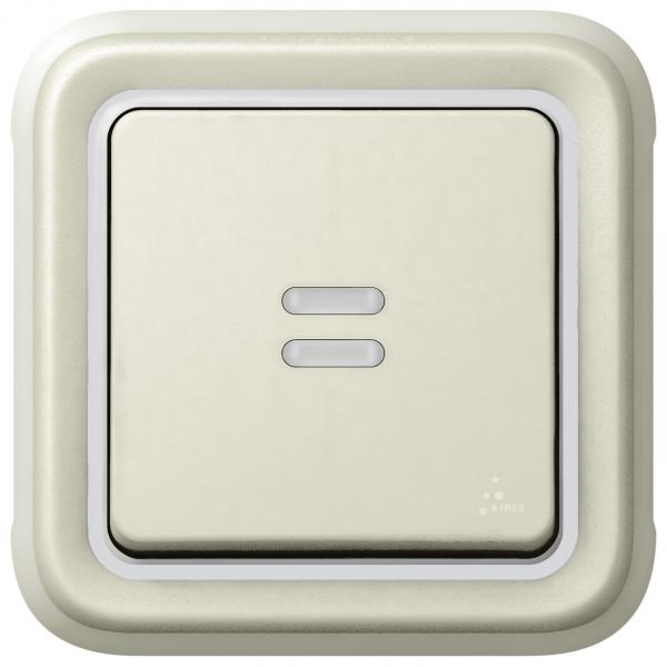 Vignette 2 produit Interrupteur ou va-et-vient témoin étanche phase distribuée Plexo IP55 - blanc | Ref : 069612