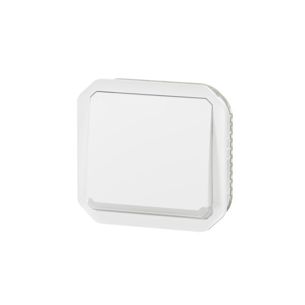 Legrand - bouton poussoir - no - blanc - saillie - legrand plexo