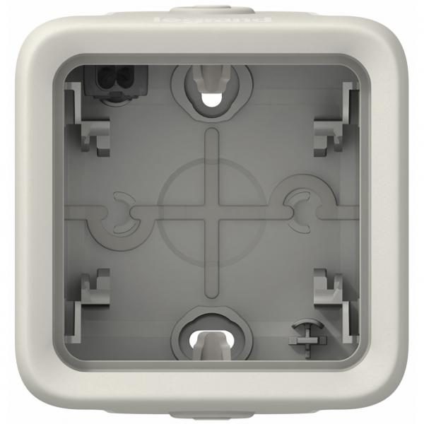 Vignette 2 produit Bo�tier �tanche � embouts 1 poste Plexo composable IP55 - blanc | Ref : 069689