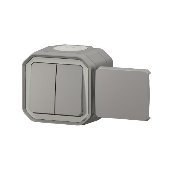 Vignette 2 produit Transformeur rversible Plexo complet saillie gris | Ref : 069719L