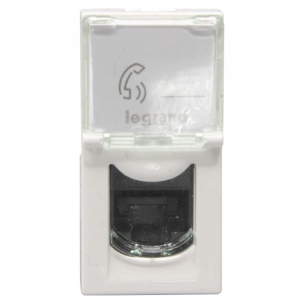 Vignette 2 produit Prise RJ45 catgorie5e UTP Mosaic 1 module  -  blanc | Ref : 076551