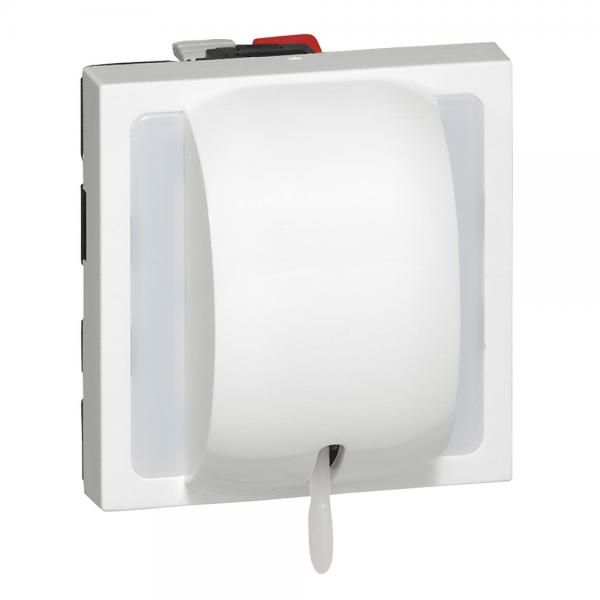Vignette 2 produit Interrupteur ou va - et - vient  tirage 10AX 250V~ Mosaic 1 module avec voyant  -  blanc | Ref : 077014