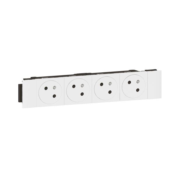 Vignette 2 produit Prise de courant 2P+T mosaic link 8m fb blanc clippage dir surface | Ref : 077104L