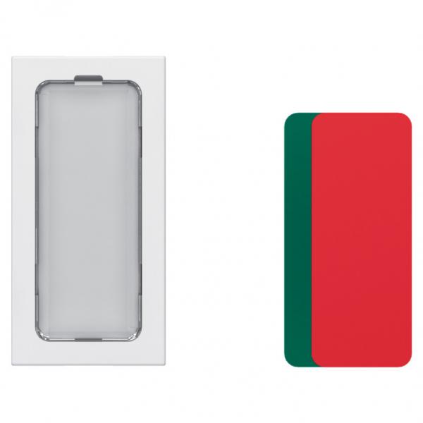 Vignette 2 produit Voyant antimicrobien simple 12V  24V 0,2W Mosaic 1 module avec 4 tiquettes de couleur | Ref : 078551