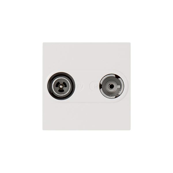 Vignette 2 produit Prise TV - R Mosaic 2 modules pour maintenance d'installation  -  blanc | Ref : 078783