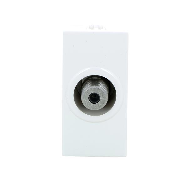 Vignette 2 produit Prise tlvision typeF Mosaic 1 module  -  blanc | Ref : 078790