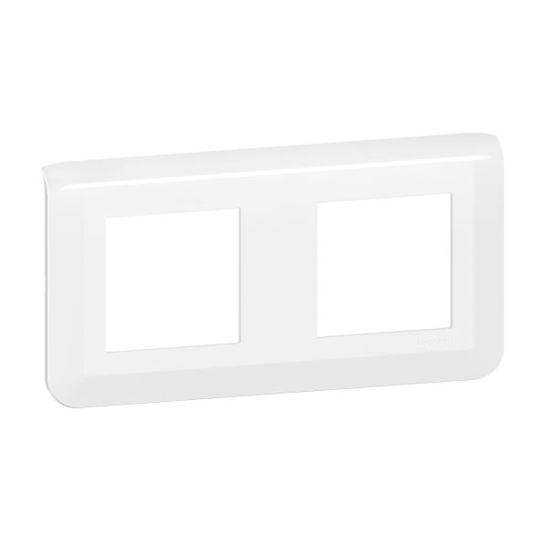 Vignette 2 produit Plaque de finition horizontale Mosaic pour 2x2 modules blanc | Ref : 078804L