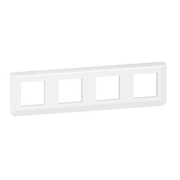 Vignette 2 produit Plaque de finition horizontale Mosaic pour 4x2 modules blanc | Ref : 078808L