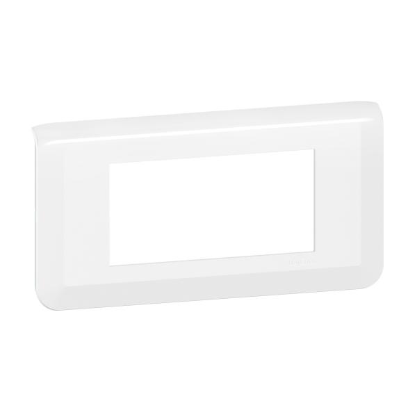 Vignette 2 produit Plaque de finition horizontale Mosaic pour 4 modules blanc | Ref : 078814L